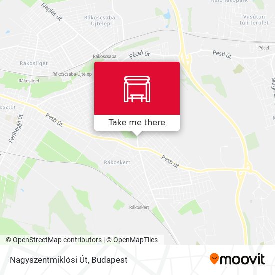 Nagyszentmiklósi Út map