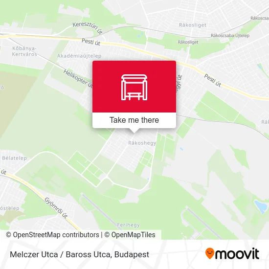 Melczer Utca / Baross Utca map