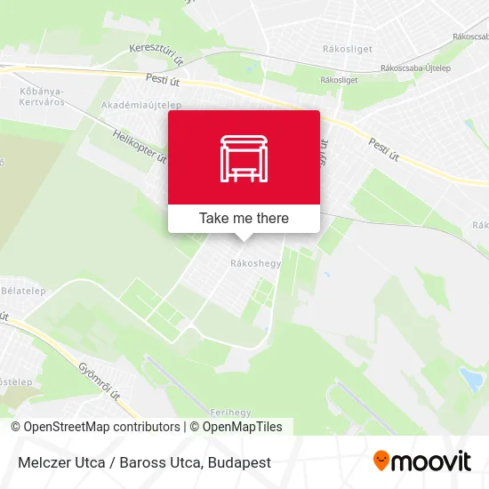 Melczer Utca / Baross Utca map