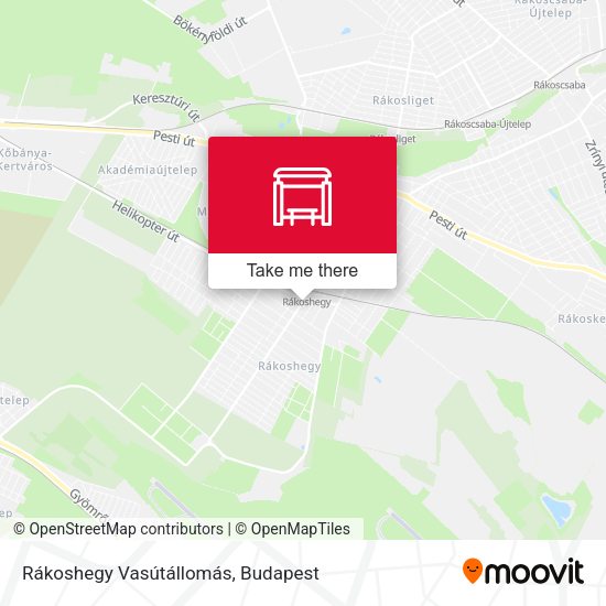 Rákoshegy Vasútállomás map