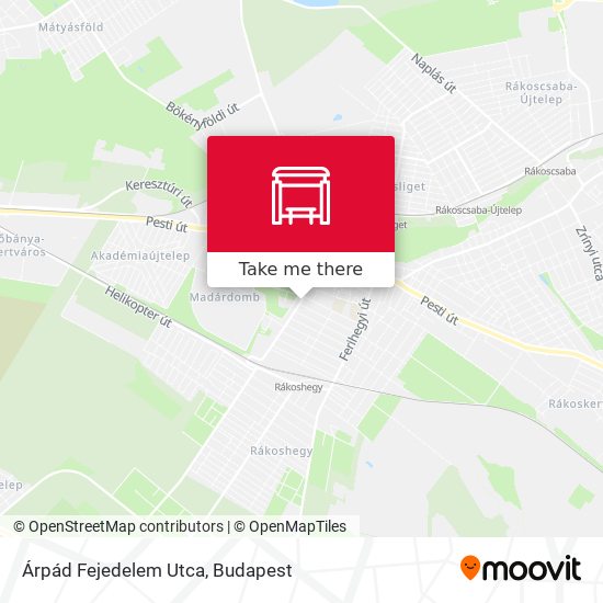 Árpád Fejedelem Utca map