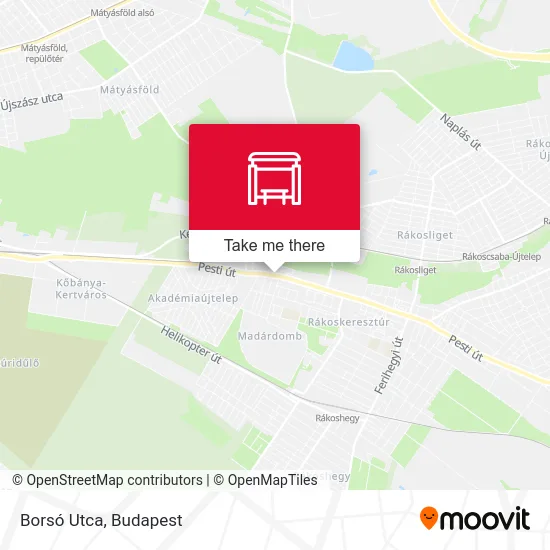 Borsó Utca map