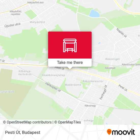 Pesti Út map