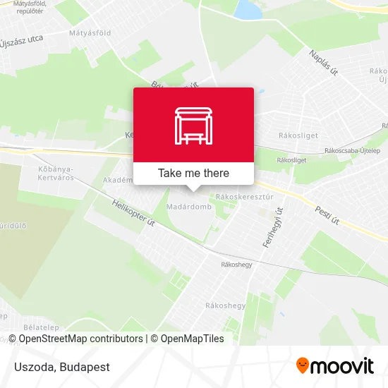 Uszoda map