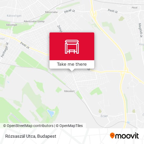 Rózsaszál Utca map