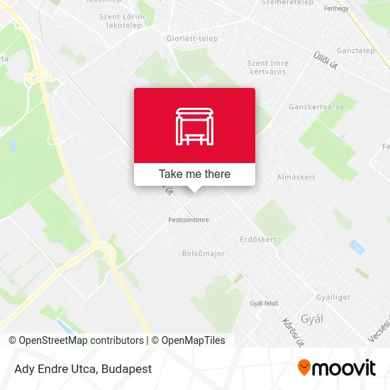 Ady Endre Utca map