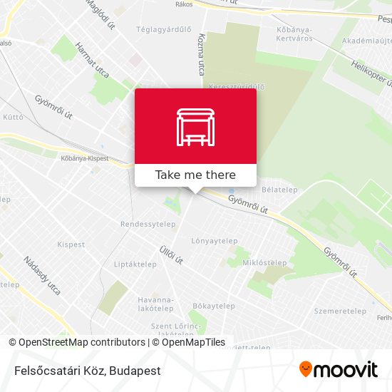 Felsőcsatári Köz map