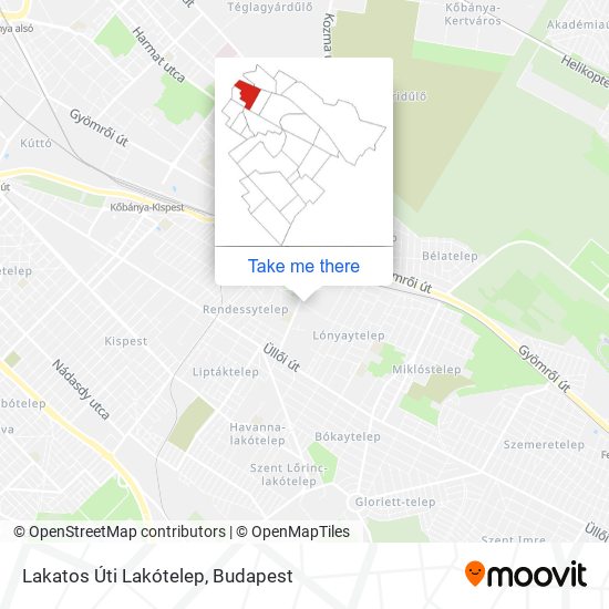 Lakatos Úti Lakótelep map