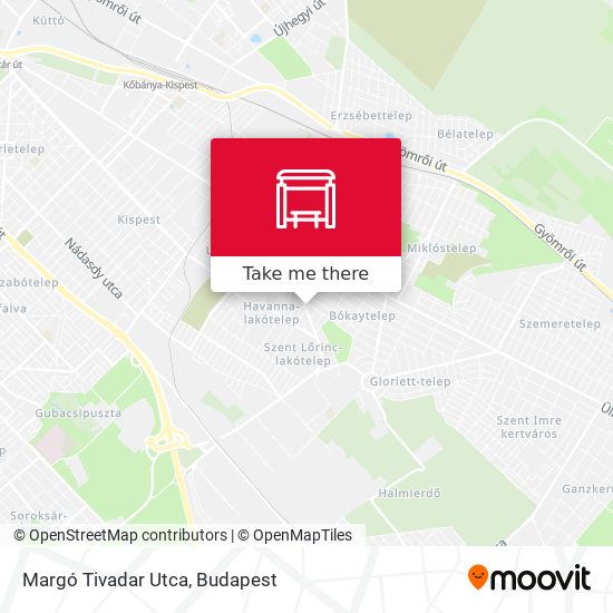 Margó Tivadar Utca map