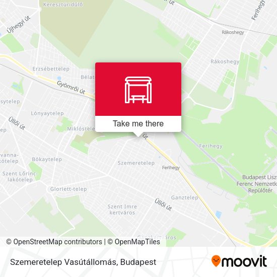 Szemeretelep Vasútállomás map
