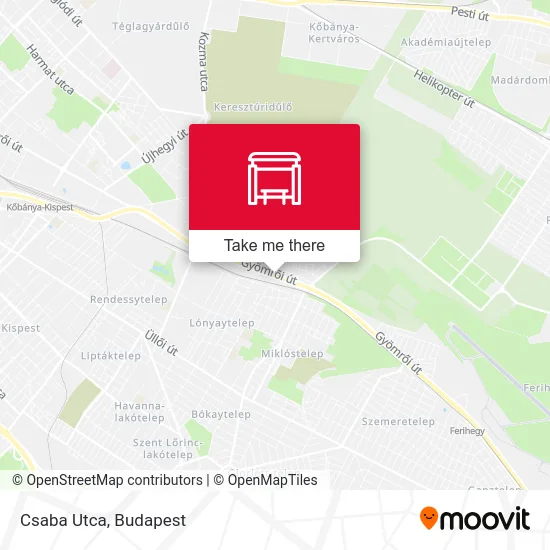 Csaba Utca map