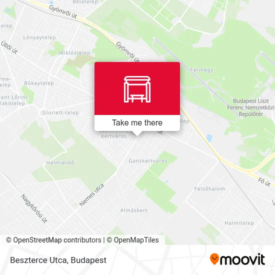 Beszterce Utca map