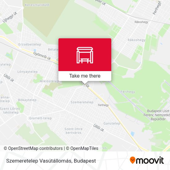 Szemeretelep Vasútállomás map