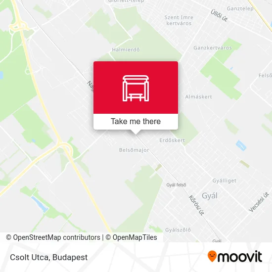 Csolt Utca map