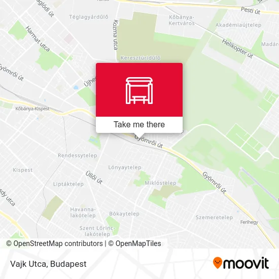 Vajk Utca map