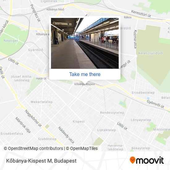 Kőbánya-Kispest M map