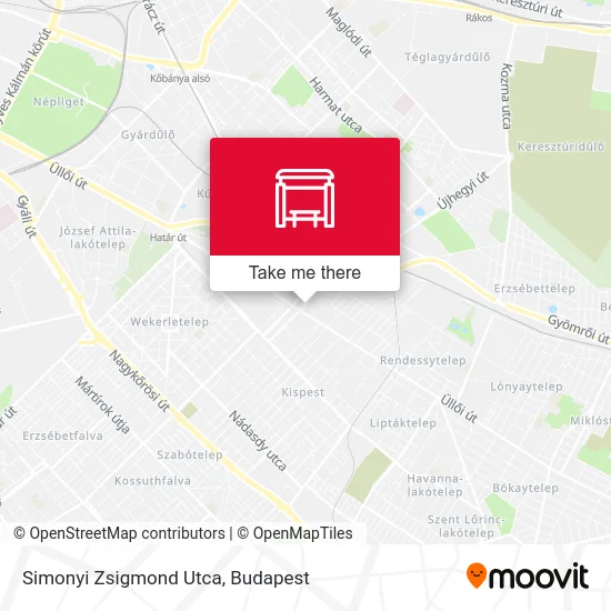 Simonyi Zsigmond Utca map