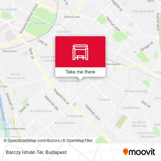 Bárczy István Tér map