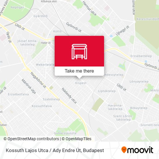 Kossuth Lajos Utca / Ady Endre Út map