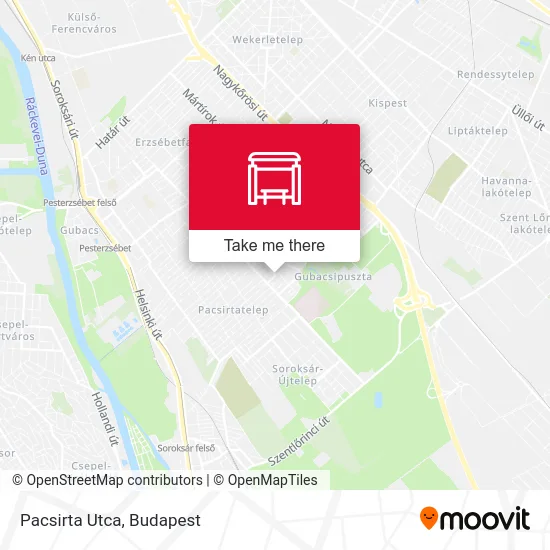 Pacsirta Utca map