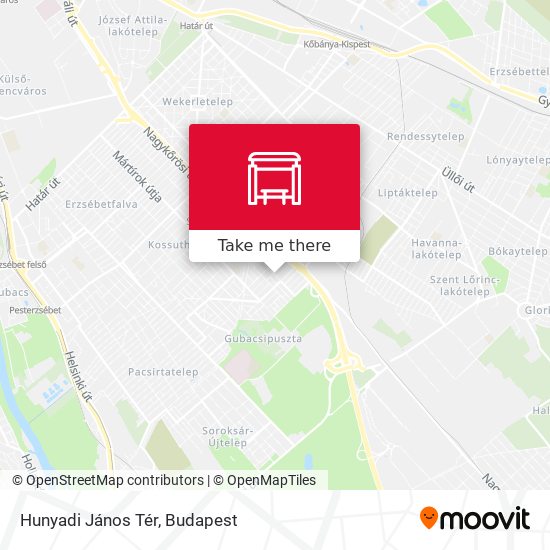 Hunyadi János Tér map