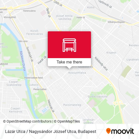 Lázár Utca / Nagysándor József Utca map