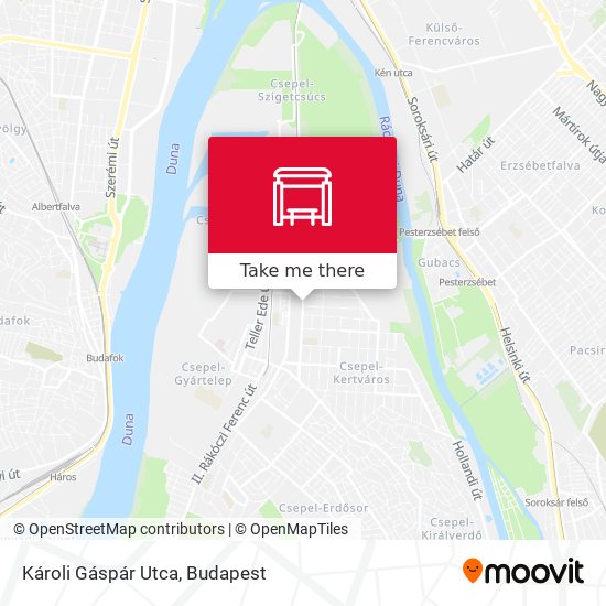 Károli Gáspár Utca map