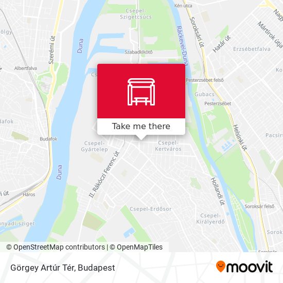 Görgey Artúr Tér map