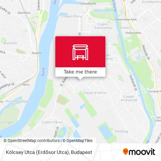 Kölcsey Utca (Erdősor Utca) map