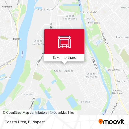 Posztó Utca map