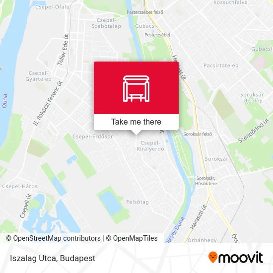 Iszalag Utca map