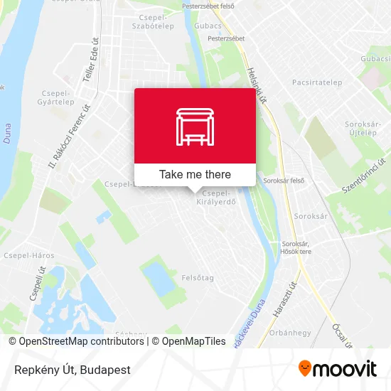 Repkény Út map