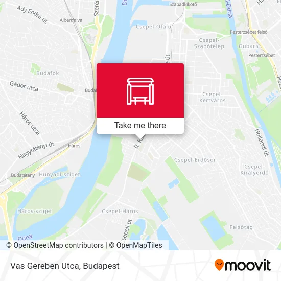 Vas Gereben Utca map