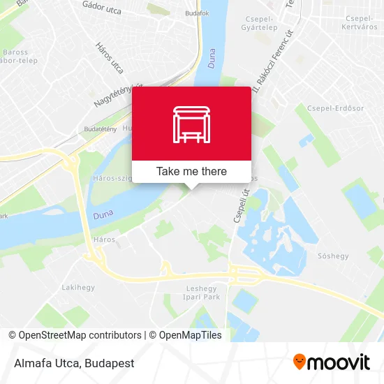 Almafa Utca map