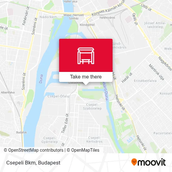 Csepeli Bkm map