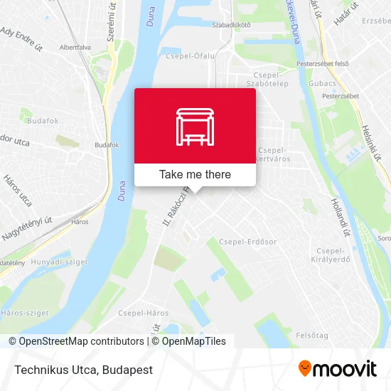 Technikus Utca map