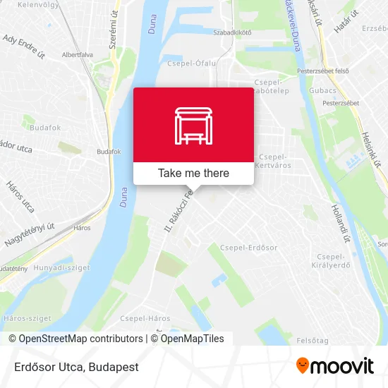 Erdősor Utca map