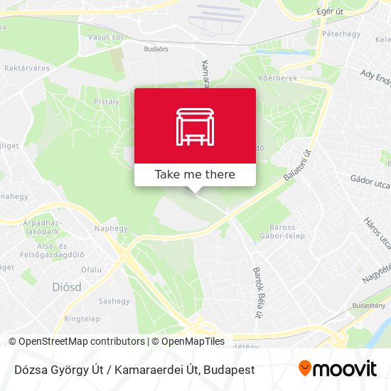 Dózsa György Út / Kamaraerdei Út map