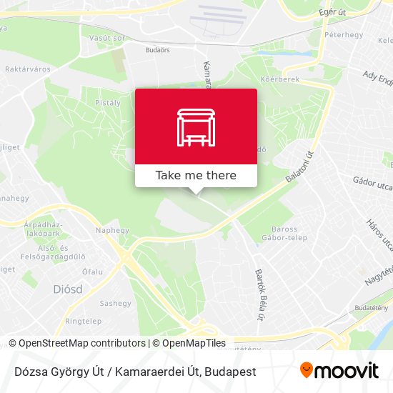 Dózsa György Út / Kamaraerdei Út map
