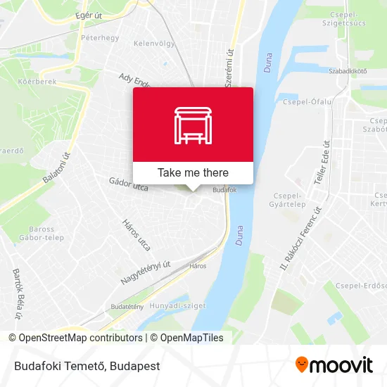 Budafoki Temető map