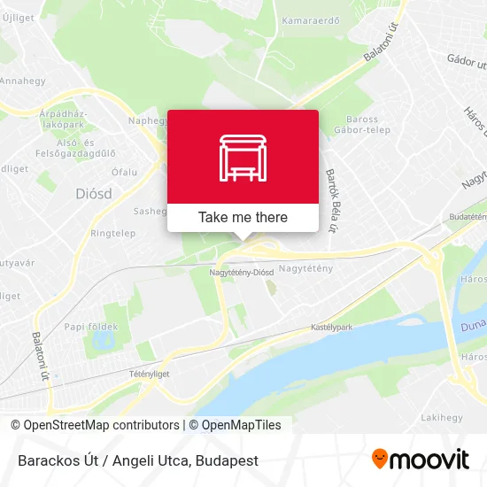 Barackos Út / Angeli Utca map