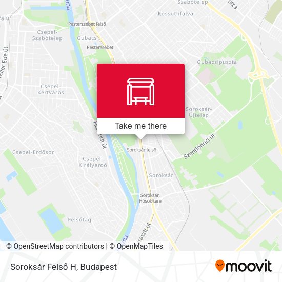 Soroksár Felső H map