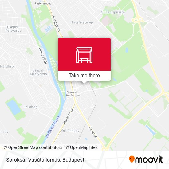 Soroksár Vasútállomás map