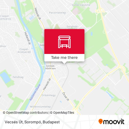 Vecsés Út, Sorompó map