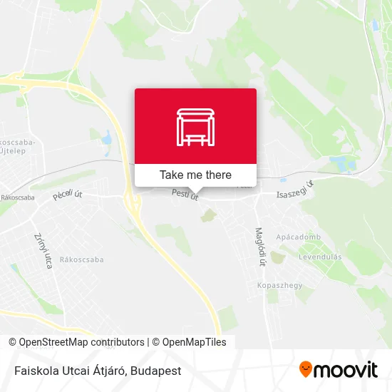 Faiskola Utcai Átjáró map