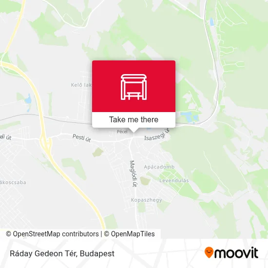 Ráday Gedeon Tér map