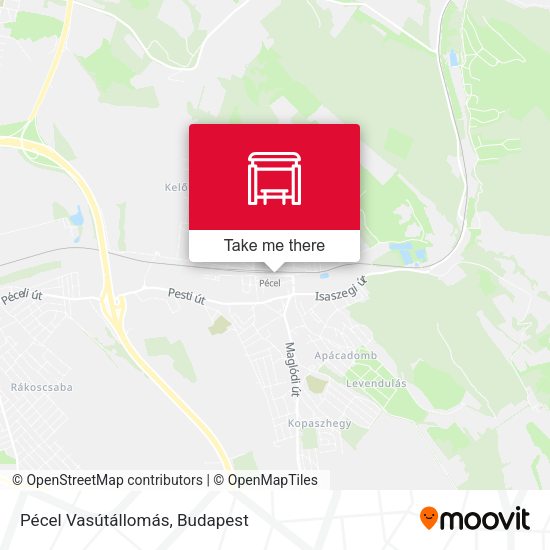 Pécel Vasútállomás map