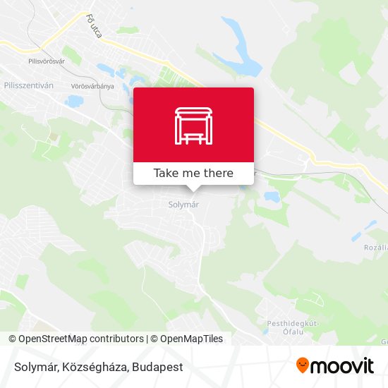 Solymár, Községháza map
