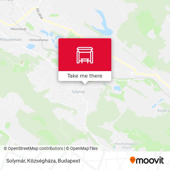 Solymár, Községháza map