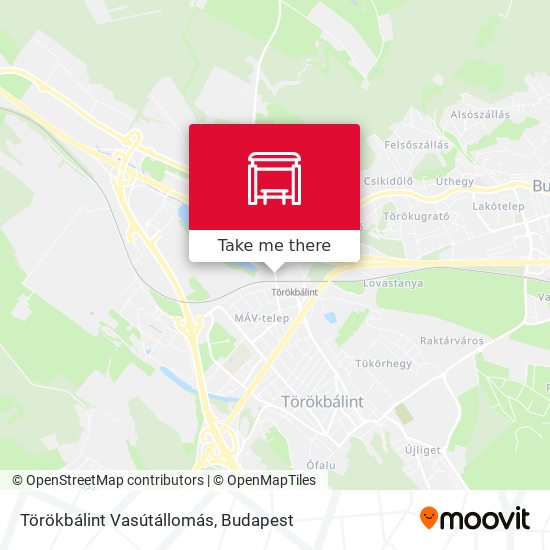 Törökbálint Vasútállomás map